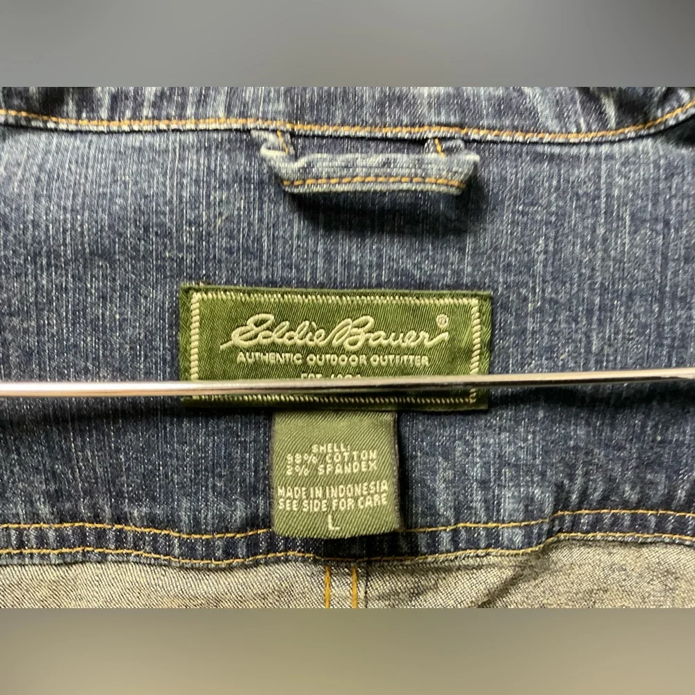Eddie Bauer Blue Denim Jacket - Picture 7 of 12